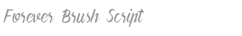 Forever Brush Script